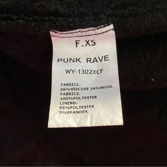 Punk Rave Wool Coat 🖤 - Picture 10 of 14